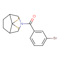 Chemical structure of 3-(3-bromobenzoyl)-8,8-difluoro-3-azabicyclo[3.2.1]octane - CSSB01888762078