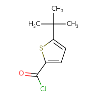 Chemical structure of 5-tert-butylthiophene-2-carbonyl chloride - CSSB00010162506