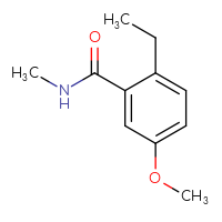 Chemical structure of 2-ethyl-5-methoxy-N-methylbenzamide - CSSB00009828956