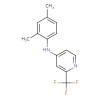 Chemical structure of N-(2,4-dimethylphenyl)-2-(trifluoromethyl)pyridin-4-amine - CSSB00025732485