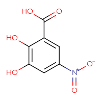 Chemical structure of 2,3-dihydroxy-5-nitrobenzoic acid - CSSB00021043215