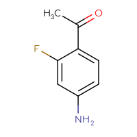 Chemical structure of 1-(4-amino-2-fluorophenyl)ethan-1-one - CSSB00000087468