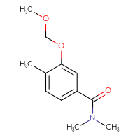 Chemical structure of 3-(methoxymethoxy)-N,N,4-trimethylbenzamide - CSSB15028017912