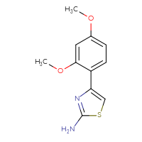 Chemical structure of 4-(2,4-dimethoxyphenyl)-1,3-thiazol-2-amine - CSSB00000256442