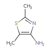 Chemical structure of dimethyl-1,3-thiazol-4-amine - CSSB00012040015
