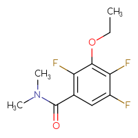 Chemical structure of 3-ethoxy-2,4,5-trifluoro-N,N-dimethylbenzamide - CSSB01432919940