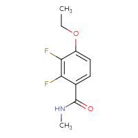 Chemical structure of 4-ethoxy-2,3-difluoro-N-methylbenzamide - CSSB06856210580