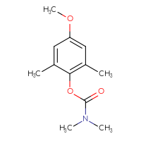 Chemical structure of 4-methoxy-2,6-dimethylphenyl N,N-dimethylcarbamate - CSSB21432542921