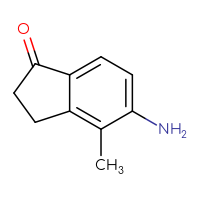 Chemical structure of 5-amino-4-methyl-2,3-dihydro-1H-inden-1-one - CSSB00000113151