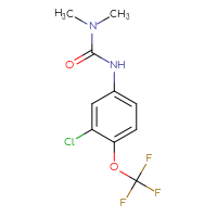 Chemical structure of 1-[3-chloro-4-(trifluoromethoxy)phenyl]-3,3-dimethylurea - CSSB00056080752