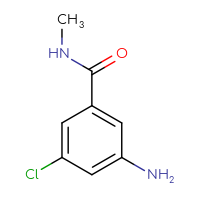 Chemical structure of 3-amino-5-chloro-N-methylbenzamide - CSSB00012941409