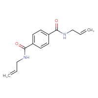 Chemical structure of N1,N4-bis(prop-2-en-1-yl)benzene-1,4-dicarboxamide - CSSB00047255132