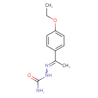 Chemical structure of {[1-(4-ethoxyphenyl)ethylidene]amino}urea - CSSB00000254218