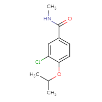 Chemical structure of 3-chloro-N-methyl-4-(propan-2-yloxy)benzamide - CSSB15025261780