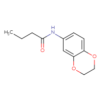 Chemical structure of N-(2,3-dihydro-1,4-benzodioxin-6-yl)butanamide - CSSB00000249414