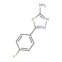 Chemical structure of 5-(4-fluorophenyl)-1,3,4-thiadiazol-2-amine - CSSB00011230175