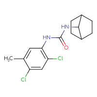 Chemical structure of 3-{bicyclo[2.2.1]heptan-7-yl}-1-(2,4-dichloro-5-methylphenyl)urea - CSSB06618828898