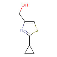 Chemical structure of (2-cyclopropyl-1,3-thiazol-4-yl)methanol - CSSB00012180778