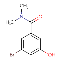 Chemical structure of 3-bromo-5-hydroxy-N,N-dimethylbenzamide - CSSB00010083802