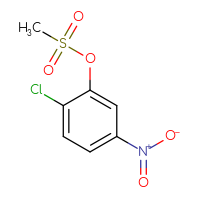 Chemical structure of 2-chloro-5-nitrophenyl methanesulfonate - CSSB00114176210