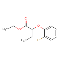 Chemical structure of ethyl 2-(2-fluorophenoxy)butanoate - CSSB00012123352