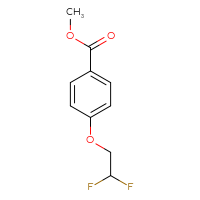 Chemical structure of methyl 4-(2,2-difluoroethoxy)benzoate - CSSB00012198774