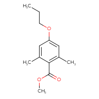 Chemical structure of methyl 2,6-dimethyl-4-propoxybenzoate - CSSB00053771242