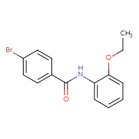 Chemical structure of 4-bromo-N-(2-ethoxyphenyl)benzamide - CSSB00000481546