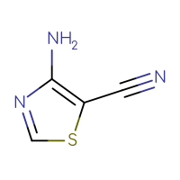 Chemical structure of 4-amino-1,3-thiazole-5-carbonitrile - CSSB00000130583