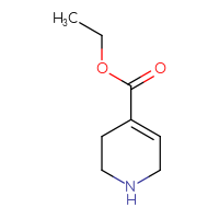 Chemical structure of ethyl 1,2,3,6-tetrahydropyridine-4-carboxylate - CSSB00009927988