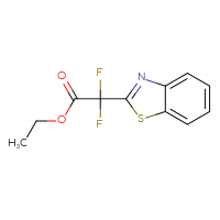 Chemical structure of ethyl 2-(1,3-benzothiazol-2-yl)-2,2-difluoroacetate - CSSB00112613235