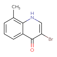 Chemical structure of 3-bromo-8-methyl-1,4-dihydroquinolin-4-one - CSSB00012351734