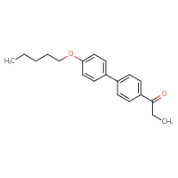 Chemical structure of 1-[4'-(pentyloxy)-[1,1'-biphenyl]-4-yl]propan-1-one - CSSB06585347154