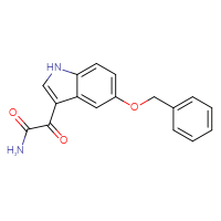 Chemical structure of 2-[5-(benzyloxy)-1H-indol-3-yl]-2-oxoacetamide - CSSB00009991668