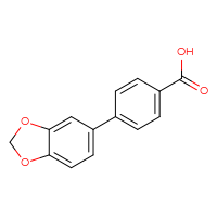 Chemical structure of 4-(2H-1,3-benzodioxol-5-yl)benzoic acid - CSSB00020625757