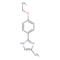 Chemical structure of 2-(4-ethoxyphenyl)-4-methyl-1H-imidazole - CSSB00010224113