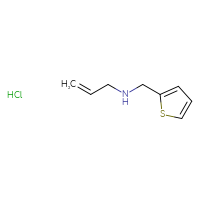 Chemical structure of (prop-2-en-1-yl)[(thiophen-2-yl)methyl]amine hydrochloride - CSSB06629246427