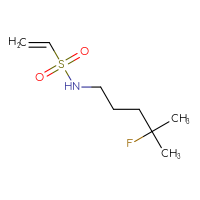 Chemical structure of N-(4-fluoro-4-methylpentyl)ethene-1-sulfonamide - CSMB00154416600