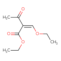 Chemical structure of ethyl (2Z)-2-(ethoxymethylidene)-3-oxobutanoate - CSSB00016987646