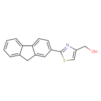 Chemical structure of [2-(9H-fluoren-2-yl)-1,3-thiazol-4-yl]methanol - CSSB14416634561