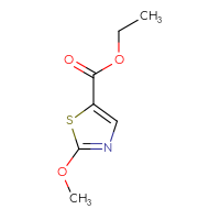Chemical structure of ethyl 2-methoxy-1,3-thiazole-5-carboxylate - CSSB00012185063