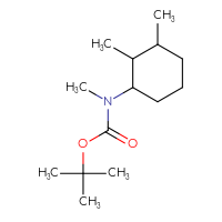 Chemical structure of tert-butyl N-(2,3-dimethylcyclohexyl)-N-methylcarbamate - CSSB02125735598