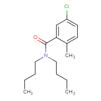 Chemical structure of N,N-dibutyl-5-chloro-2-methylbenzamide - CSSB02017670759