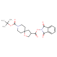 Chemical structure of 8-tert-butyl 3-(1,3-dioxo-2,3-dihydro-1H-isoindol-2-yl) 1-oxa-8-azaspiro[4.5]decane-3,8-dicarboxylate - CSSB06258929328