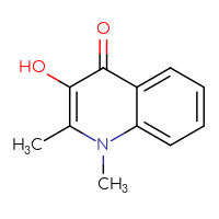 Chemical structure of 3-hydroxy-1,2-dimethyl-1,4-dihydroquinolin-4-one - CSSB00009831502