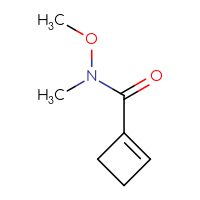 Chemical structure of N-methoxy-N-methylcyclobut-1-ene-1-carboxamide - CSSB00010732251