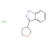 Chemical structure of 3-(oxolan-3-yl)-1H-indazole hydrochloride - CSSB02125605690