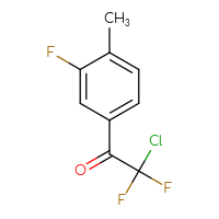 Chemical structure of 2-chloro-2,2-difluoro-1-(3-fluoro-4-methylphenyl)ethan-1-one - CSSB00012753945