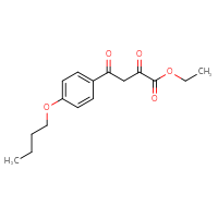 Chemical structure of ethyl 4-(4-butoxyphenyl)-2,4-dioxobutanoate - CSSB21495875052