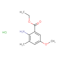 Chemical structure of ethyl 2-amino-5-methoxy-3-methylbenzoate hydrochloride - CSSB20963517225